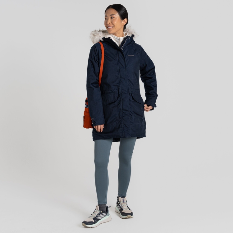 Women s Sofia Waterproof Jacket Blue Navy Marl Craghoppers UK