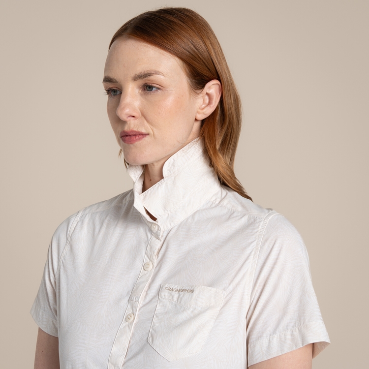 (クラグホッパーズ) Craghoppers レディース NosiLife Vanna 半袖シャツ ブラウス CG1307 (シーソルトプリント) Women's NosiLife Vanna Short Sleeved Shirt - Seasalt Print