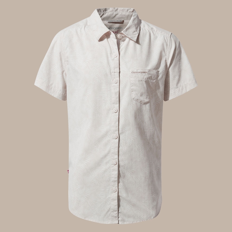 Women's NosiLife Vanna Short Sleeved Shirt - Seasalt Print
