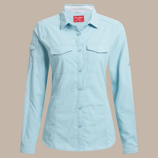 Women's NosiLife Adventure Long Sleeved Shirt III - Sky Blue
