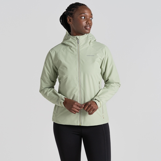 Green waterproof coat womens shop