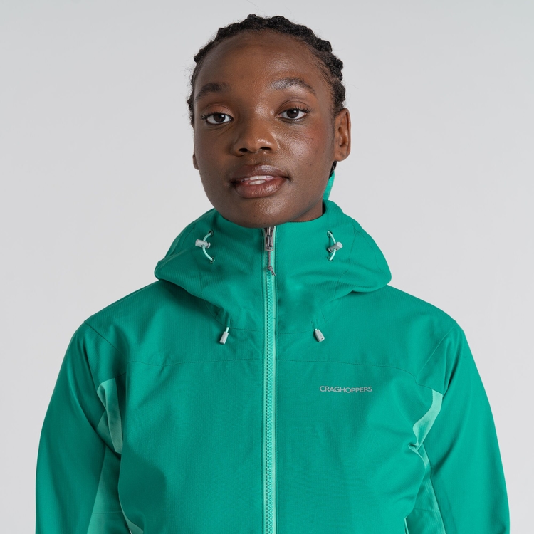 Women's Dynamic Pro II Waterproof Jacket - Mystic Green / Ocean Green