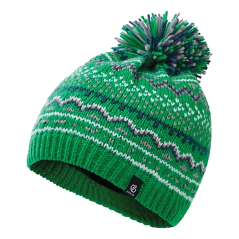 boys green bobble hat