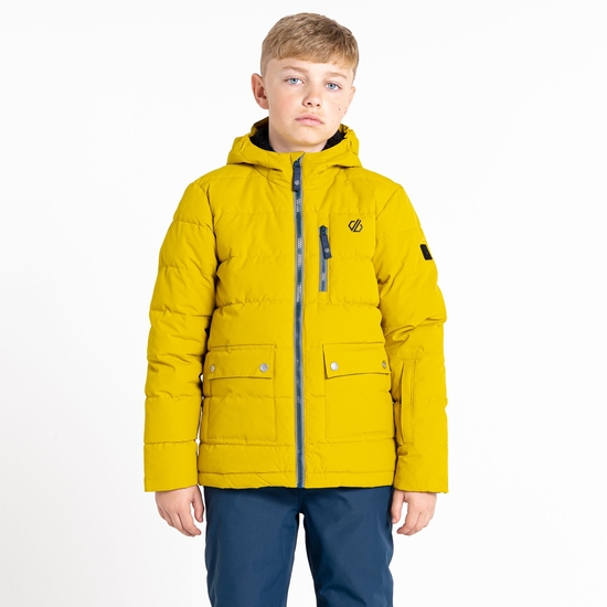 Boys' Folly Waterproof Ski Jacket Moss Yellow