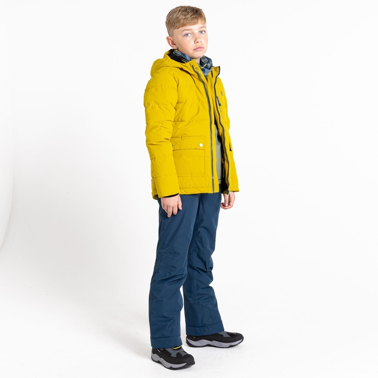 Veste de ski impermeable Junior Garcon FOLLY Jaune Dare2B FR
