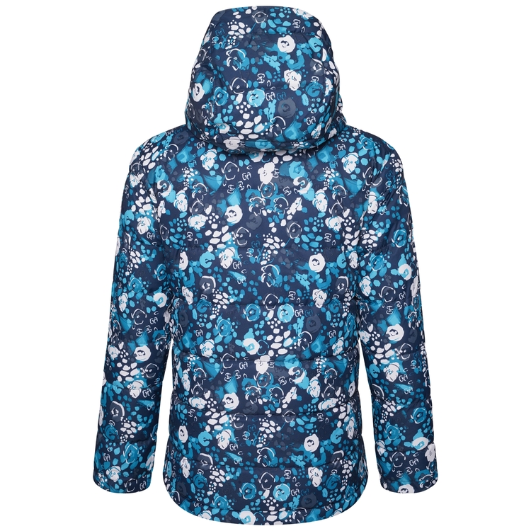 Girls Verdict Waterproof Insulated Ski Jacket Blue Floral Print