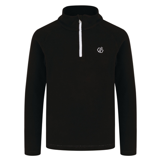 Kinder Freehand Fleece mit halblangem Reißverschluss Schwarz