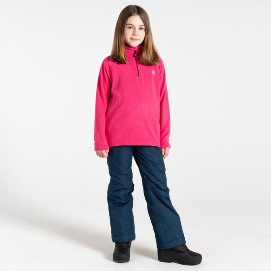 Kinder Freehand Fleece mit halblangem Reißverschluss Rosa