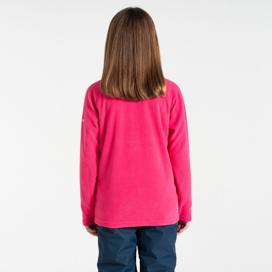 Kinder Freehand Fleece mit halblangem Reißverschluss Rosa
