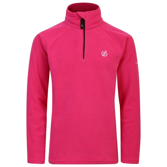 Kinder Freehand Fleece mit halblangem Reißverschluss Rosa
