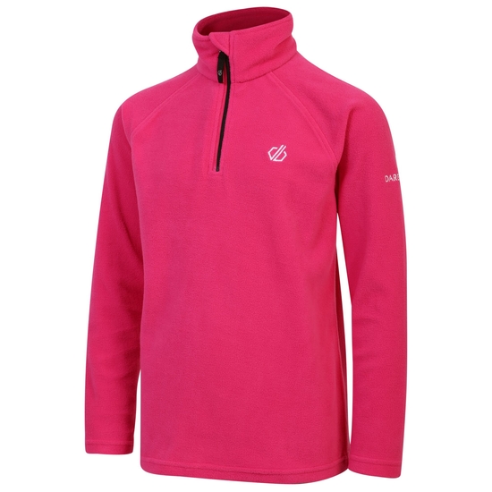 Kinder Freehand Fleece mit halblangem Reißverschluss Rosa