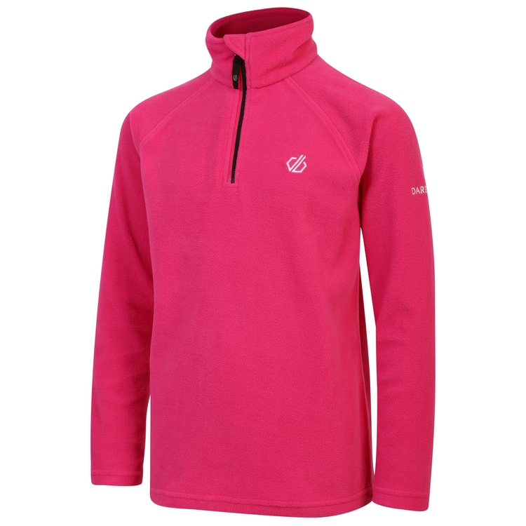 Kids Freehand Half Zip Fleece Pure Pink