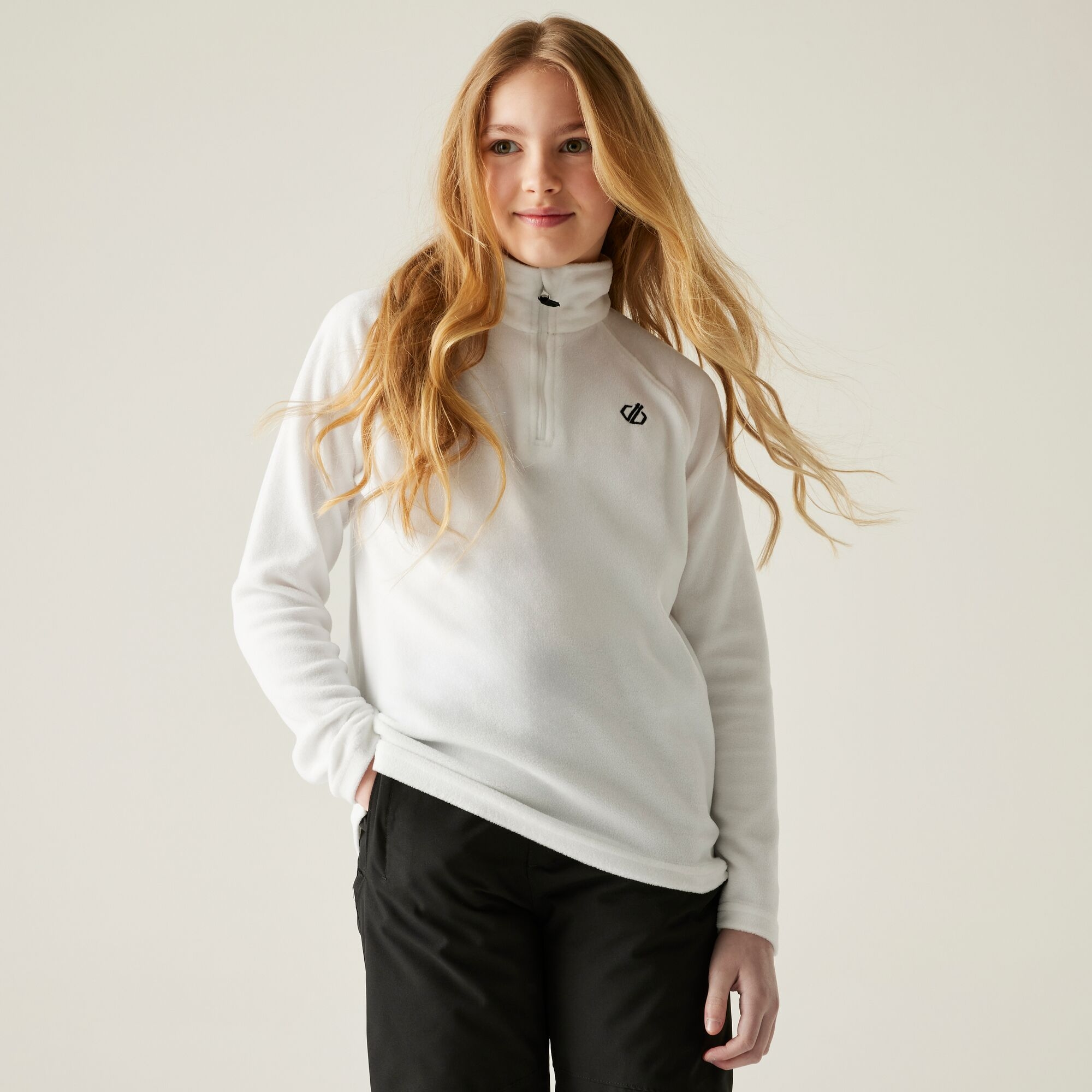 Dare 2B Unisex Kids White Kids’ Freehand Fleece Size: 7-8 Years