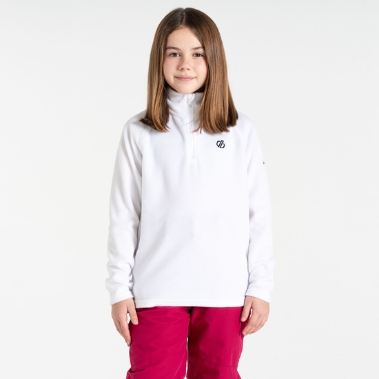 Polaire légère Junior FREEHAND avec ouverture 1/2 zip Blanc