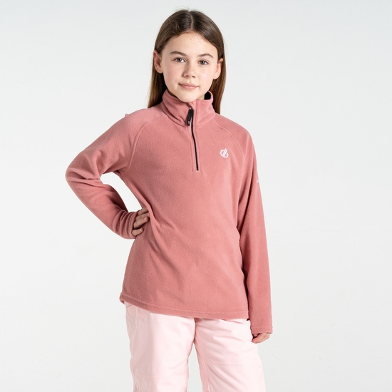 Polaire légère Junior FREEHAND avec ouverture 1/2 zip Rose Poussiéreux