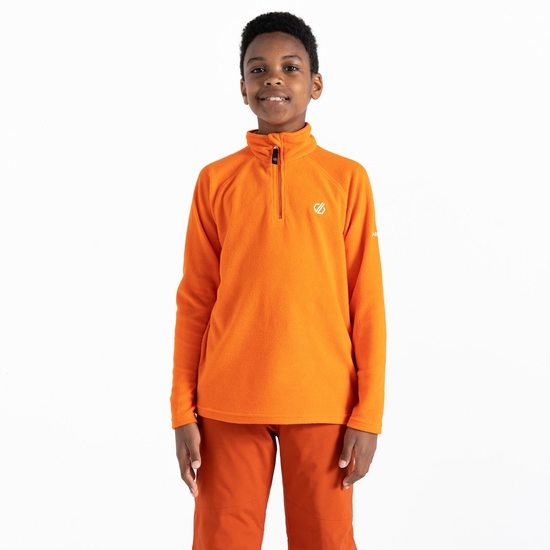 Polaire légère Junior FREEHAND avec ouverture 1/2 zip Orange