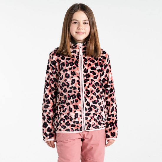 Kids' Zesty Fleece Dusty Rose Cheetah Print