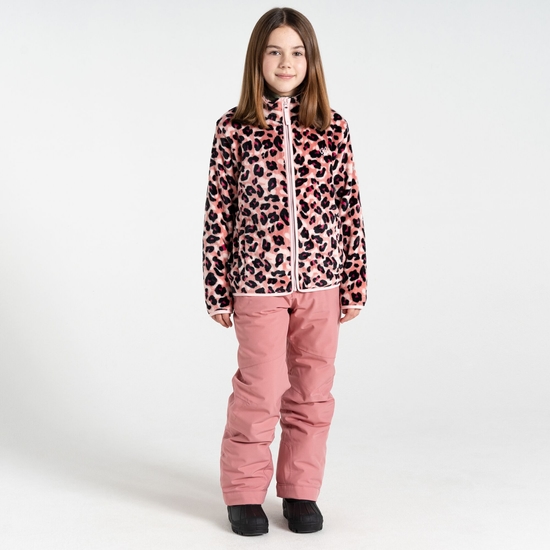 Kids' Zesty Fleece Dusty Rose Cheetah Print