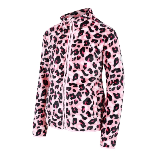 Kids' Zesty Fleece Dusty Rose Cheetah Print