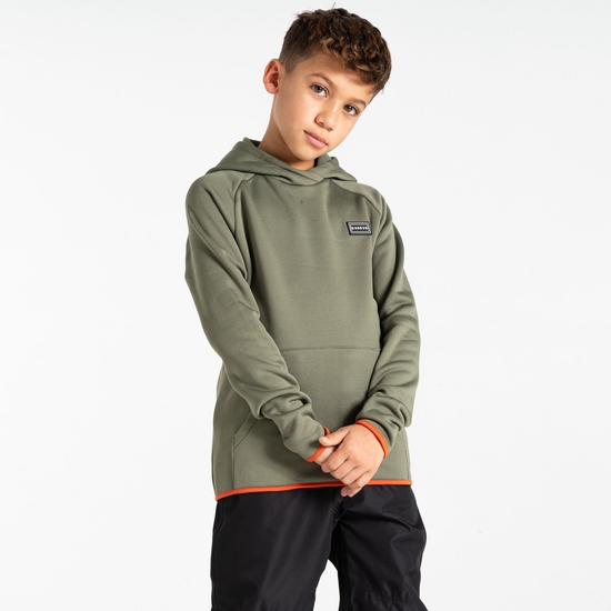 Kinder Traverse Hoodie Olivgrün