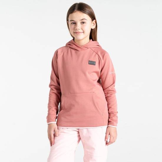 Sweat à capuche Enfant Traverse Rose Poussiéreux