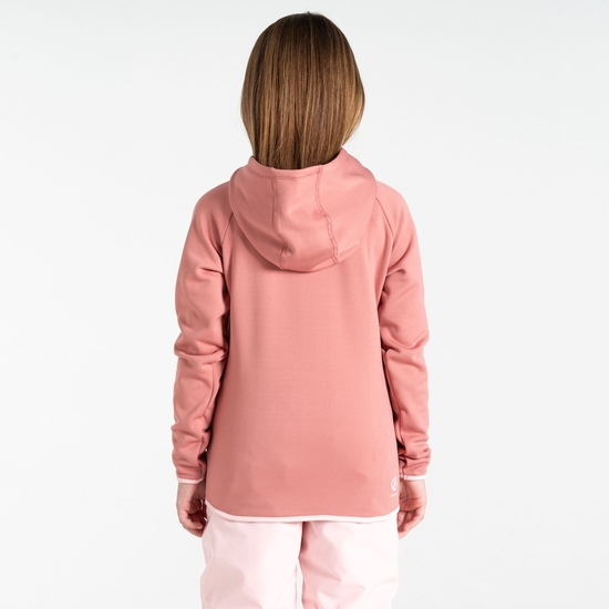 Sweat à capuche Enfant Traverse Rose Poussiéreux