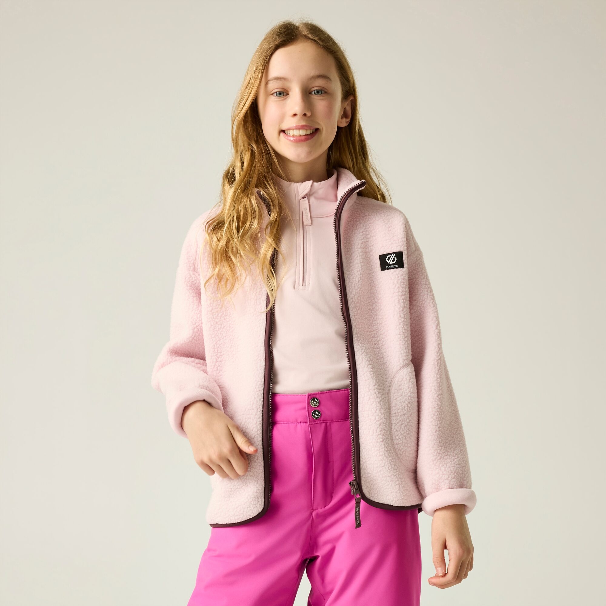Dare 2B Kids’ Zesty Ii School Fleece - Pink Size 3-4 Years - Image 3