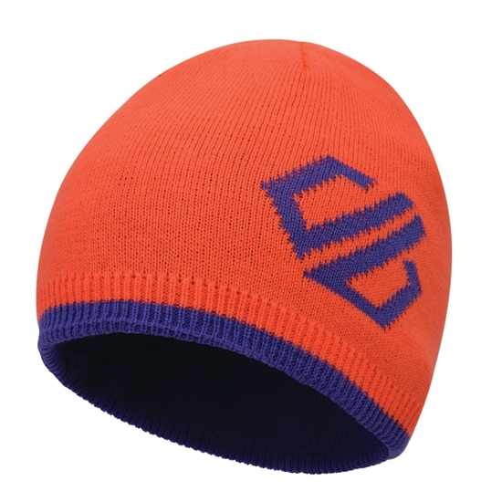 Kids' Frequent Beanie Hat Fiery Coral Simply Purple