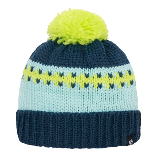 Kids' Boffin Bobble Hat  Moonlight Denim Blue