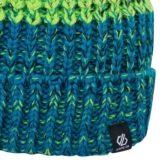 Bonnet à pompon Enfant MINDLESS Bleu Acier & Vert