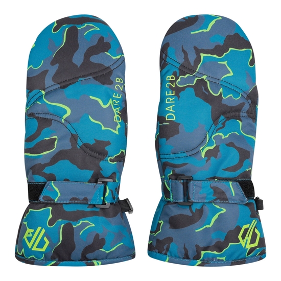 Moufles Enfant JOVIAL Camouflage Bleu
