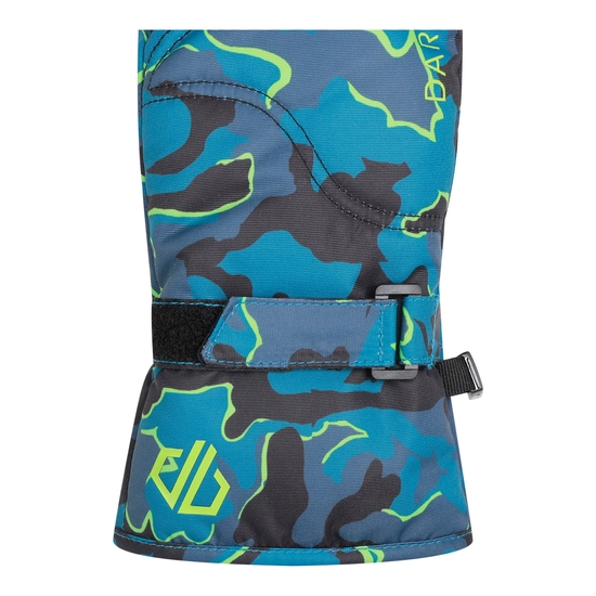 Kinder Jovial Fäustlinge Blau Camouflage