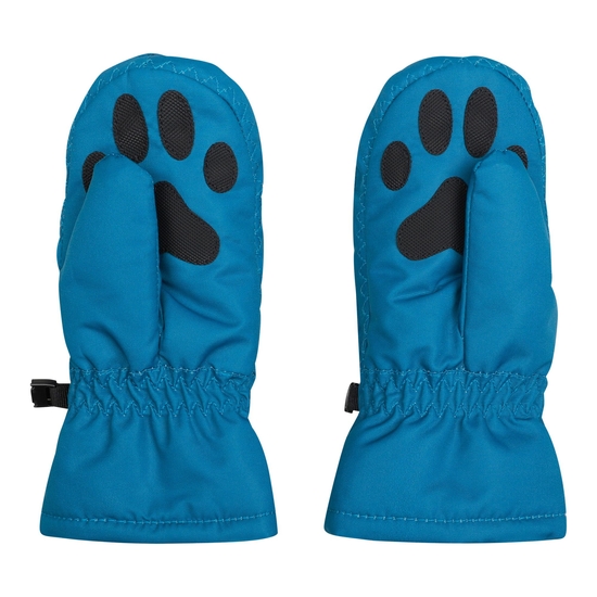Kids' Snowplay II Mitt Kingfisher Blue