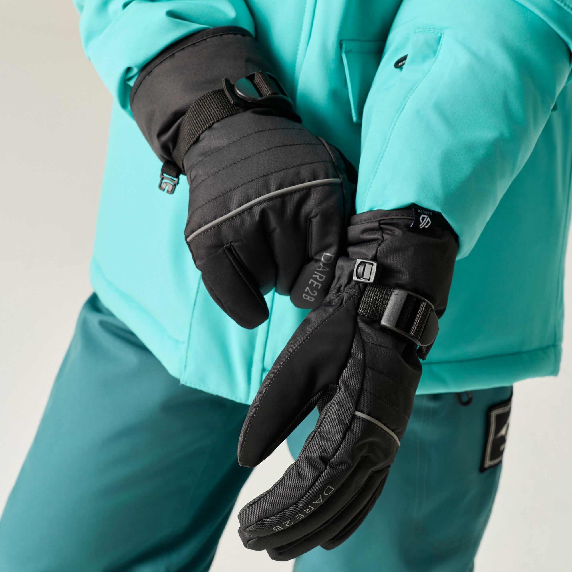 Dare 2B Unisex Kids Black Kids’ Glacier Gloves Size: 11-12 Years