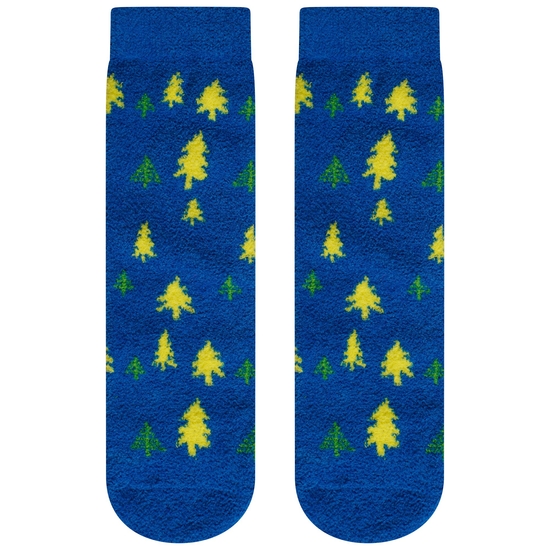 Kids Merrily Fluffy Socks Electric Blue