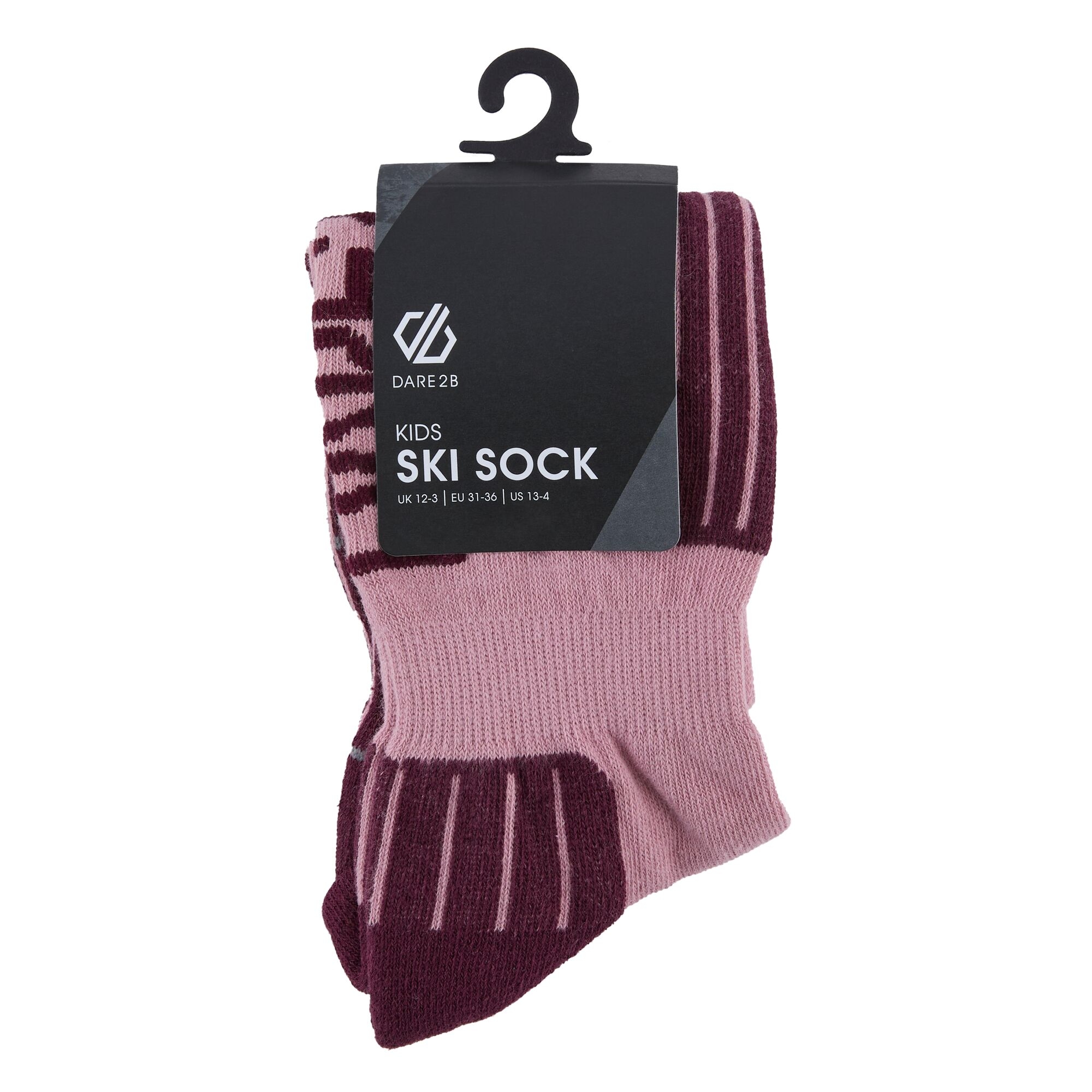 Dare 2B Kids’ Technical Ski Socks - Purple UK Size 12-3 - Image 3