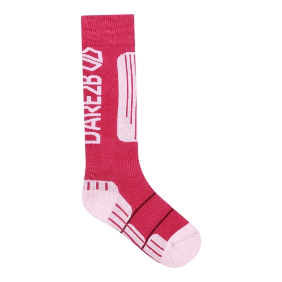 Chaussettes de ski techniques Enfant Baies Et Rose Poudré