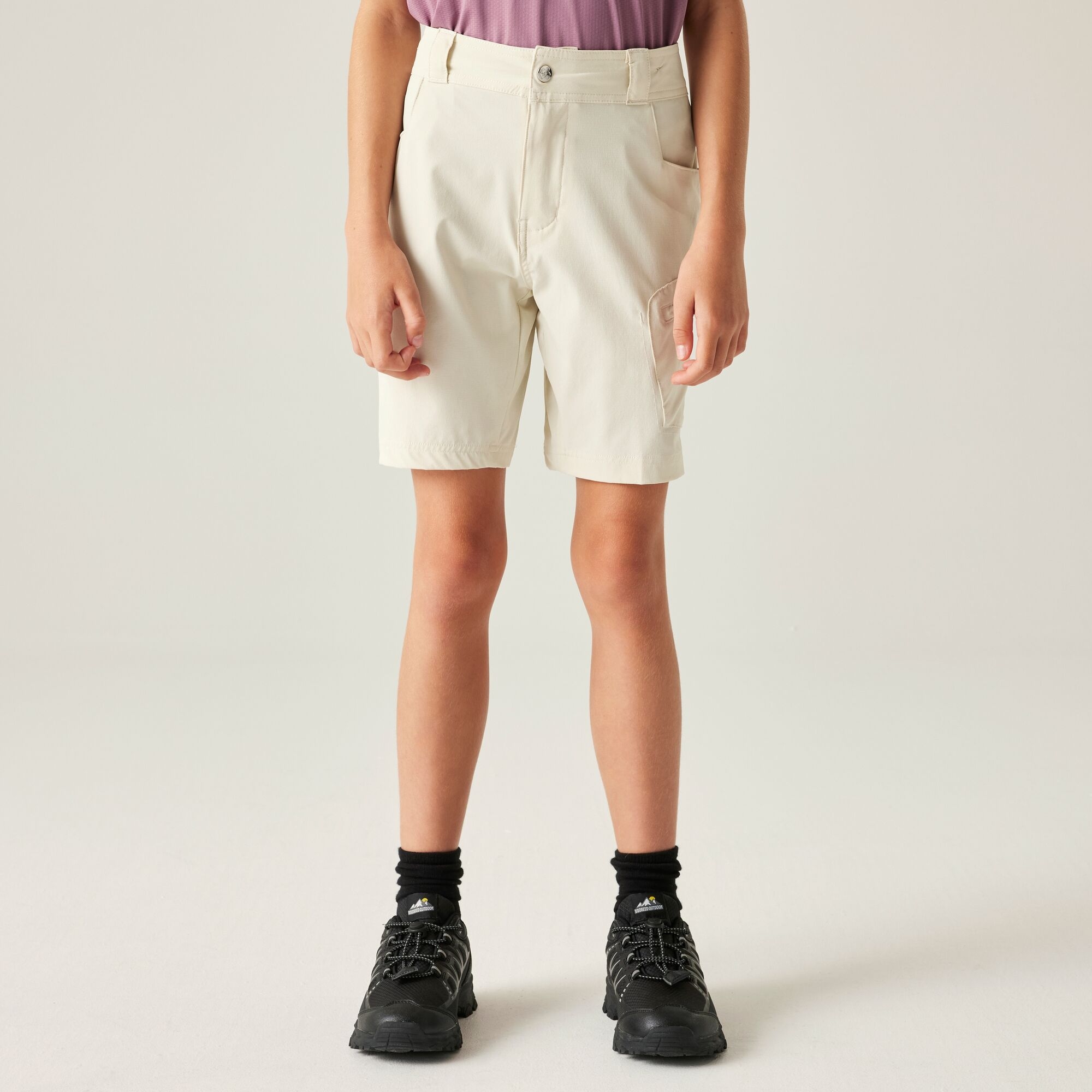 Dare 2B Unisex Kids White Kids’ Reprise Iii Multipocket Shorts Size: 9-10 Years