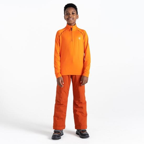 Consist II leichter Core Stretch-Midlayer mit halblangem Reißverschluss für Kinder Orange