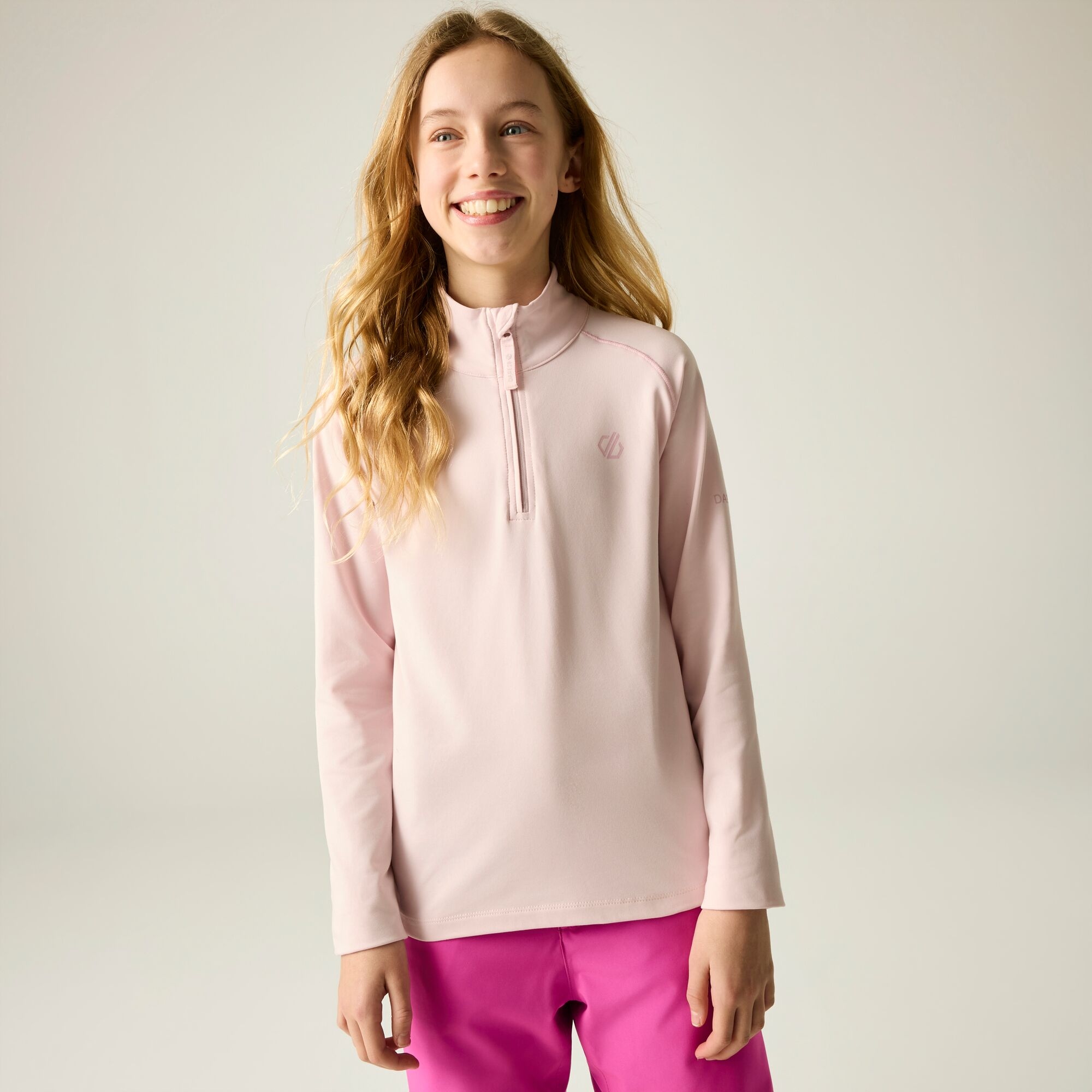 Dare 2B Unisex Kids Pink Kids’ Consist Ii Core Stretch Midlayer Size: 14 Years