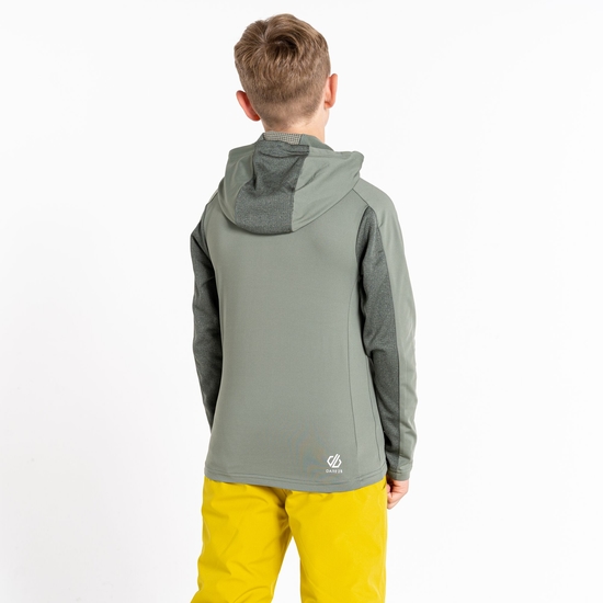 Kids' Hastily Core Stretch Midlayer Agave Green Marl