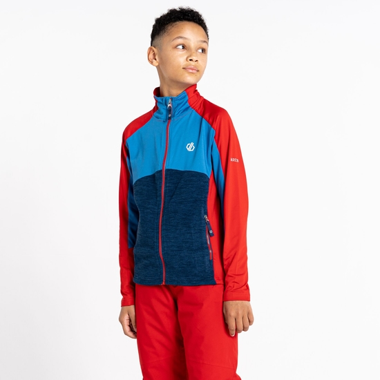 Kids' Exception Recycled Core Stretch Midlayer  Danger Red