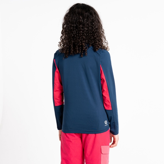 Kids' Exception Core Stretch Midlayer  Moonlight Denim Geo Print