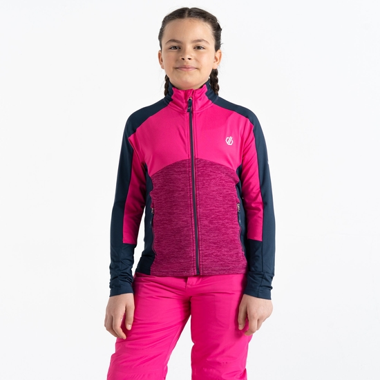 Kids' Exception Recycled Core Stretch Midlayer  Pure Pink