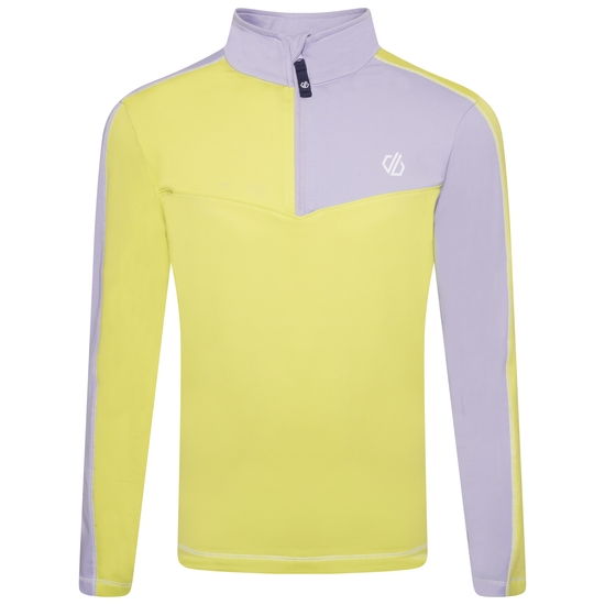 Kids' Formate II Core Stretch Midlayer Cosmic Lilac Wild Lime