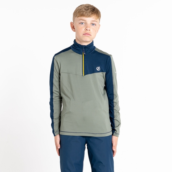 Kids' Formate II Core Stretch Midlayer Agave Green