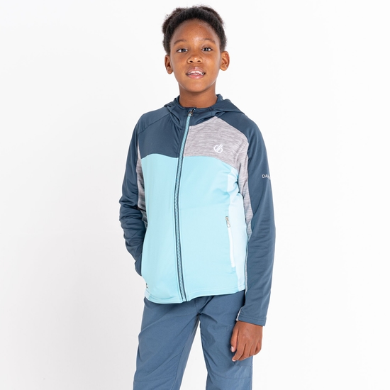 Kids' Thriving Hooded Core Stretch Midlayer Sea Jet Blue