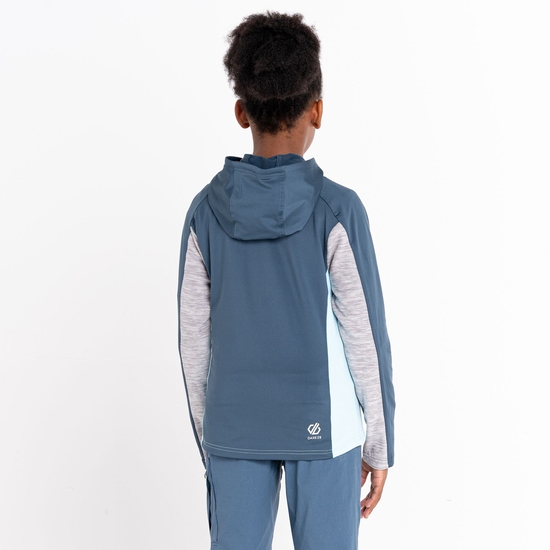 Kids' Thriving Hooded Core Stretch Midlayer Sea Jet Blue