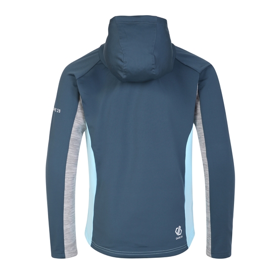 Kids' Thriving Hooded Core Stretch Midlayer Sea Jet Blue