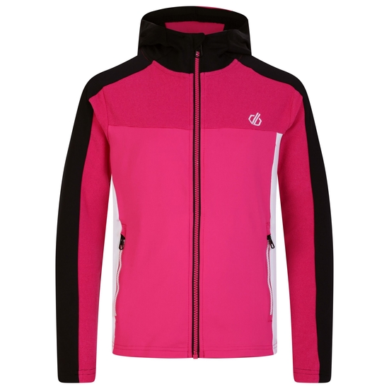 Kinder Thriving Core Stretch-Midlayer mit Kapuze Rosa
